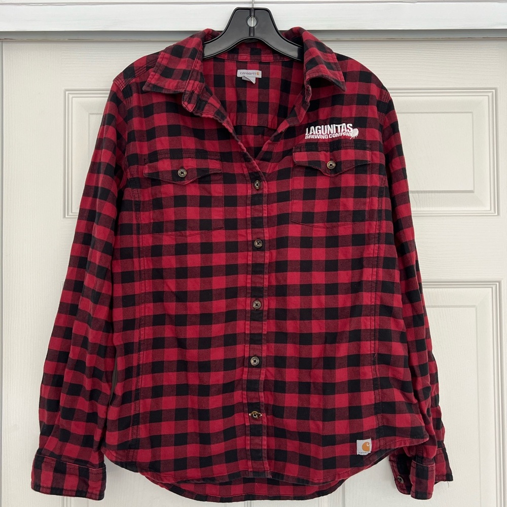 Carhartt Red and Black Checkered Flannel